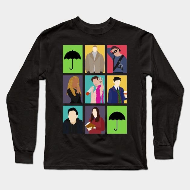 The Umbrella Academy Colors Long Sleeve T-Shirt by byebyesally